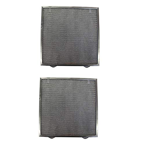 Filter Everything Replacement Aluminum Filters Compatible with Broan 97017415, S97017415, G-8193 – 13-3/4” x 14” x 3/8” (2 PTSS, 2 TSSS) – 2-Pack