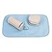GUGER 5 pcs Multifunctional Baby Diaper Bag Suits Nappy Bag Mommy Bottle Holder Handbag With Changing Pad Larger Capacity Mummy Stroller Maternity Bag (light blue)