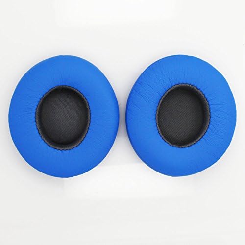 Replacement Earpads Ear Pads Cushion For Beats by Dr. Dre Solo2 Solo 2 Solo 2.0 Wireless Bluetooth Headphones (Blue)