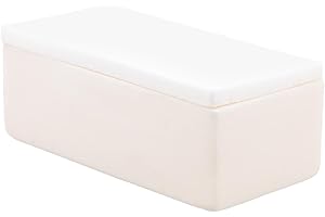 SHERCHPRY Crucible Corundum Lid for Lab Furnace Aluminum Oxide Boat for Metal Melting Lab Crucible