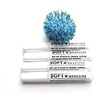 Soft Claws: 4 Adhesive Glue Tubes for Canine and Feline Nail Caps & 1 Sparkle Ball Cat Toy (1