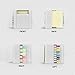 All-in-One Pop-up Note & Roll Sticky Note Dispenser Assorted Index Flag Dispenser Paper Clip Tub Desk Organizer (Light Grey)