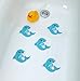 SlipX Solutions Adhesive Bath Treads: Tub Tattoos Add Non-Slip Traction to Tubs, Showers & Other Slippery Spots (Kid Friendly, 5 Count, Reliable Grip) (Dolphin)