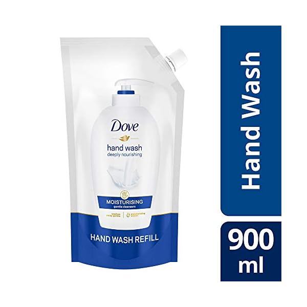 Dove Moisturising Liquid Hand Wash 900 ml Refill, Gentle Cleanser for