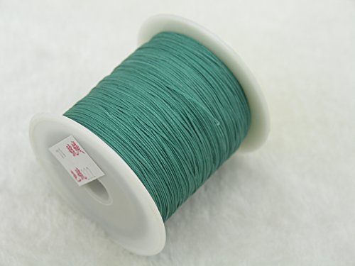 KONMAY 0.4mm Shamballa Macrame Nylon Kumihimo String Chinese Knot Braided Beading Cord (Teal 222)