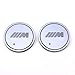 Auto sport 2PCS LED Cup Holder Mat Pad Coaster with USB Rechargeable Interior Decoration Light for BMW-M Accessory