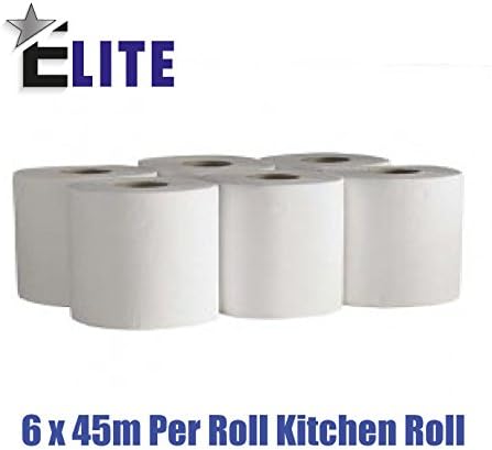 6Pk x 45m per Roll Elite Kitchen Roll