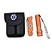 Survival Knife and Flashlight Set - Orange Finish - Emergency - LED Light - 3.5
