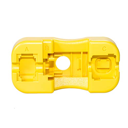 LINKOMM Keystone Jack Punch-Down Termination Palm Holder Stand (Yellow)