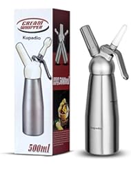 Kupadio Professional Whipped Cream Dispenser Cream Maker for Desserts Gourmet Cream Whipper with 3 Decorating Nozzles