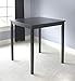 Target Marketing Systems Counter Height Belfast Table with Apron Trimmed Edges and Shaker Shaped Legs, Black