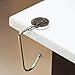 Cheliz Purse Hook Set of 3 - Hanger Table Hanger Holder Womens Bag Storage (long3-Marble)