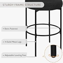 AODAILIHB Swivel Bar Stools Set of 2, Counter