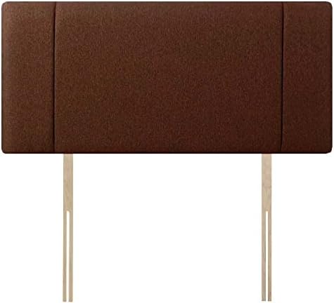 Chenille Fabric Portobello headboard, Bed head, Cheapest Price, Colours & Heights Available (Brown, 4ft Small Double 20" High)