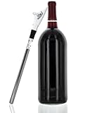 BellaVine BV-1000 Speed Cool White Wine Chiller and Cooler Stick, Aerator, Pour Spout and Wine Stopper Set with Guide to Wine Tasting eBook