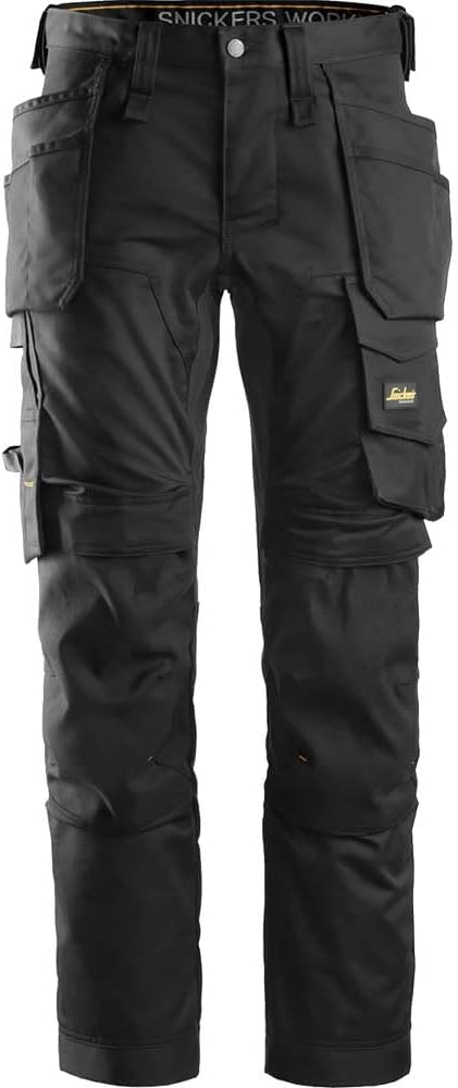 Snickers Workwear AllroundWork 6241 Stretch Work Pants Black Men's Size 38