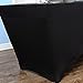 TANGDIAABBCC COLIBYOU Rectangular Stretch Tablecloth Pick from Sizes 4ft, 6ft, 8ft (Black)-Spandex Tight Fit Table Cover for Parties, Trade Shows, Djs, Weddings and Events of All Kinds. (8 Foot)