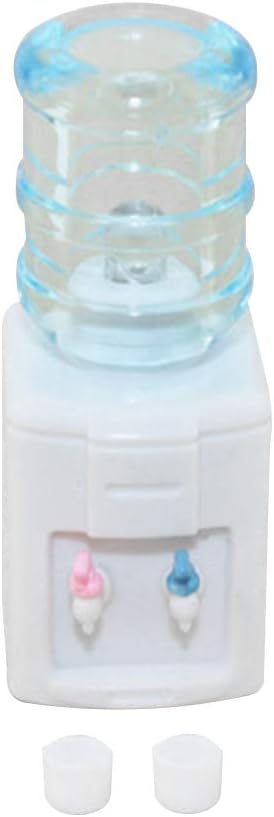 Whiie891203 1/12 DIY Dollhouse Miniatures Water Dispenser Machine Model Kitchen Dollhouse Accessories