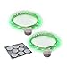 RTGS Products Green Colored LED Lights Indoor Outdoor String Lights, Fairy Lights Battery Powered Patio, Bedroom, Holiday Decor, etc. (Green Color 20 LEDs 7.5 FEET 2 Sets)