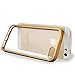 iPhone 5s Case - HD Clear Screen Protector Included - Shock-Absorption Clear TPU Bumper Case Slim Fit Soft Cover Shell , for iPhone 5/5s/SE (Gold)