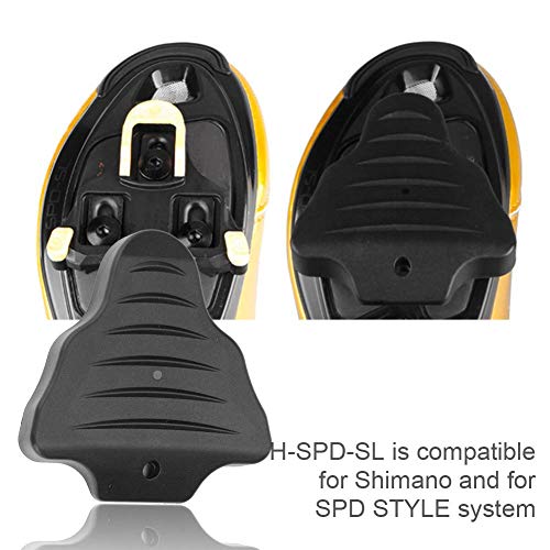 Fishlor Bicycle Cleat Cover, 1 Pair Bike Pedal Cleat Protective Cover Riding Shoes Part Accessories(H-SPD-SL)