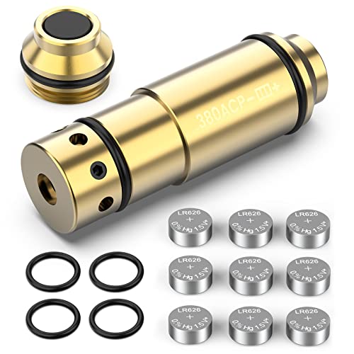 VOTATU .380 ACP Laser Training Cartridge, Training Laser with Builtin