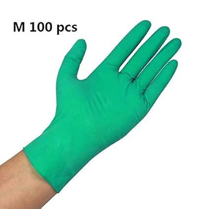 Homely Abeso Nbr Latex Durable Lengthen Disposable Gloves 100 Pcs for Food Home Clean Acid Alkali Resistance Antiskid Golves A7
