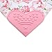 Pickle & Olive Baby Bandana Teething Bibs with Attached Teether- Set of 4 - Floral