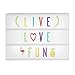 My Cinema Lightbox Extra Letter and Symbol Packs, Colour Letters, Emojis, Fonts, for Light Box Size A5, A4, A3, Plus Storage (A4 - Original Lightbox, Vibrant Colors - Letters, Numbers, Symbols)