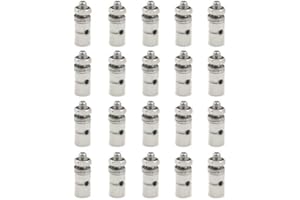 WMYCONGCONG 20 PCS Adjustable Pushrod Connector Linkage Stoppers 1.3mm Push Rod Connector Adapter Servo Rod Connectors for RC Airplane Plane DIY Parts