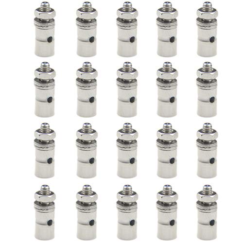 WMYCONGCONG 20 PCS Adjustable Pushrod Connector Linkage Stoppers 1.3mm for RC Airplane Plane Parts