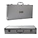 Mockins Stainless Steel 19 Piece BBQ Grill Tool Set Includes A Variation of Heavy Duty Barbecue Grilling Utensils with an Aluminum Carrying & Storage Case Set Christmas Gifts