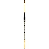 Silver Brush Limited Renaissance Bright Watercolor and Oil Brush, Size 6 | Short Handle, Soft Pointed Kolinsky-Grade Sable Bristle, Superb Paint Absorbency, Choppy, Tight Strokes, Tabletop Painting