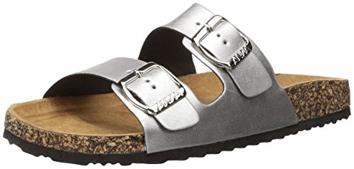 Anna Shoes Womens Glory-100 Sandal Silver 8 B(M) US