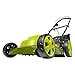 Sun Joe MJ408E 20 Inch 20-Inch 12-Amp Electric Lawn Mower, 14.5-Gallon Detachable Grass Collection Bag, 7-Position Manual Height Adjustment, Green