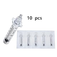 WANZZN Ampoule Head, for Hyaluron Pen Wrinkle Removal High Pressure Hyaluronic Density Atomizer, Anti-Wrinkle Skin Ejuvenationreplenishment Brightening 10Pcs 0.3Ml Syringe