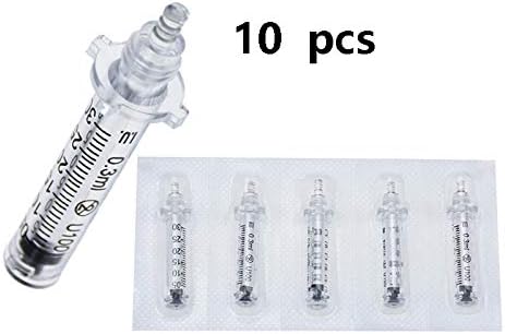 WANZZN Ampoule Head, for Hyaluron Pen Wrinkle Removal High Pressure Hyaluronic Density Atomizer, Anti-Wrinkle Skin Ejuvenationreplenishment Brightening 10Pcs 0.3Ml Syringe