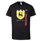 Genuine Volkswagen VW Wolfsburg Black Tee Shirt - Size Large