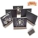Xgood 6 Sets 5x6 inch Mini Tabletop Chalkboard Signs with Vintage Style Wooden Easel and Non-Woven Eraser Small Chalkboard Message Board for Food,Party,Wedding,Bar and Event Decoration