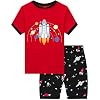 DolphinFish-Boys-Pajamas-100-Cotton-Short-Sleeve-Toddler-Pjs-Set-Kids-Sleepwear