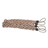 Weixinbuy House Window Curtain TieBacks Knitted Braided Curtain Cord Rope Buckle