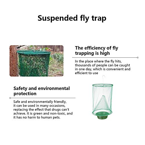 Ranch Fly Trap Effective Trap Ever Made Fishing Apparatus with Food Bait Flay Catcher(6 pack)