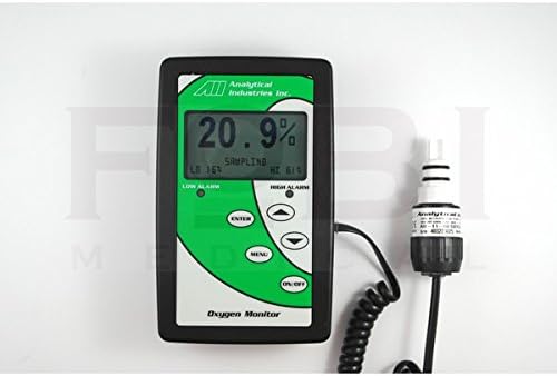 AII 2000M Oxygen Analyzer/ Monitor w/ external sensor and 6' cable. Warranty 18 months.
