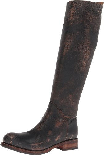 Bed Stu Women's Manchester Motorcycle Boot, Black Lux, 9.5 M US