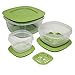 Rubbermaid 12pc Set Of Produce Saver Plastic Food Storage Containers With Lids & Fresh Vent for Breathability