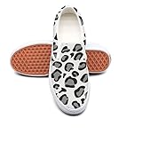 VCERTHDF Cheetah Print Classic Boat Shoe Men White