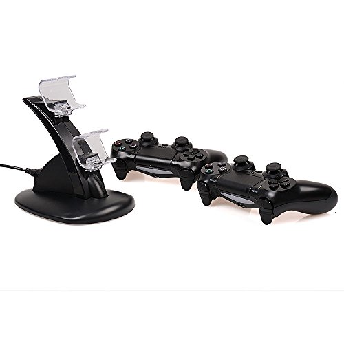 image for KONKY - PS4 Controller Charging Dock Stand, USB Dual Charger Station A