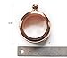 Wrist Flask Booze Bangle | Women's Bracelet Shot Flask for Liquor | AAA Grade Stainless Steel - Rose Gold No Rust | Secret Spill Proof Jumbo Wine Alcohol Bracelet for Festival / Party 4 Ounce by Nova