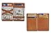 XAX RFID Blocking Thin Minimalist Magic Wallet, Vegetable Tan Leather (Tan)