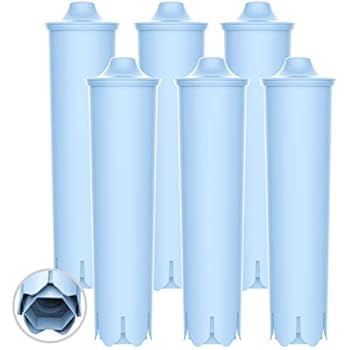 EcoAqua ECF-7003A Replacement Filter, Compatible with Jura Claris Blue Capresso Clearyl Coffee Machine Water Filter, 6 Pack